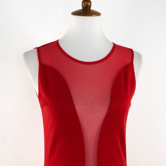 For Love & Lemons Red Sleeveless Fit & Flare Dress - Picture 2 of 7